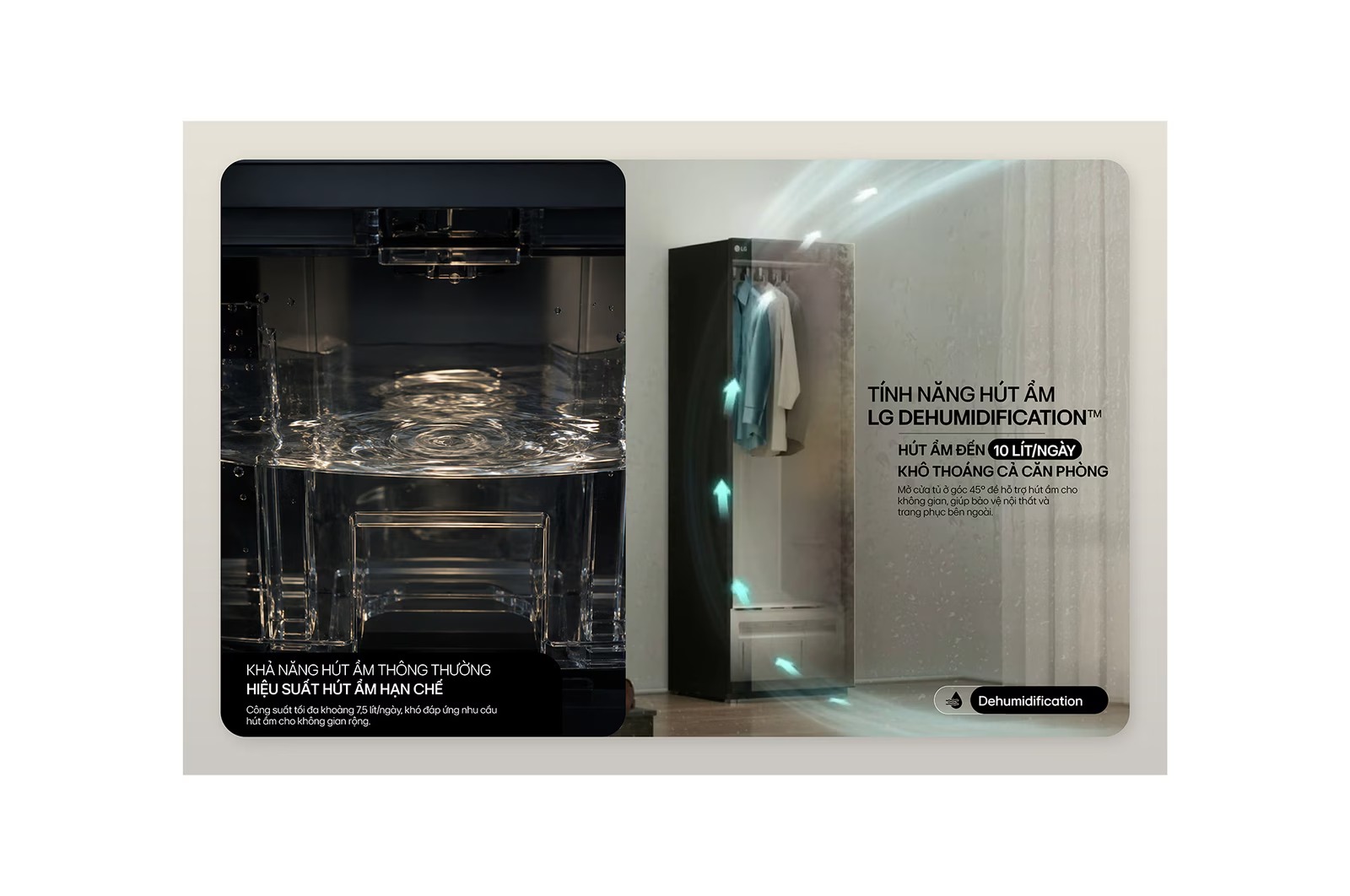 Tủ chăm sóc quần áo LG Styler SC5MNR4G 5 móc - Màu xanh lá cây 